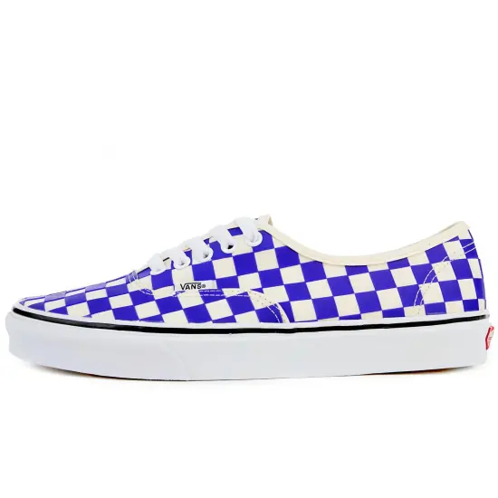 Vans Authentic Canvas Shoes Unisex Low-top White/Royal Blue/Fern Green