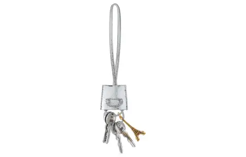 Balenciaga Le City Charm Eiffel Metallized Keychain