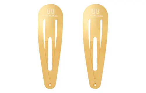 Balenciaga Hair Clips Women's Gold Set
