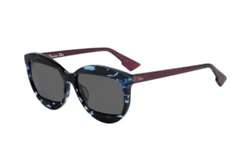 DIOR Plastic Irregular Shape Sunglasses Women's Brown