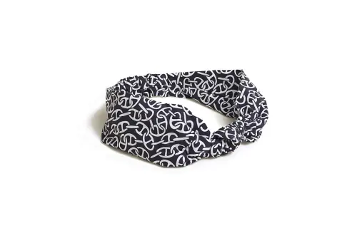 HERMES Hair Bands Women's Black Blue