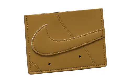 Nike Minimalist Fashion PU Polyurethane Mixed With Nylon Card Holder Card Holder Regular Unisex Brown