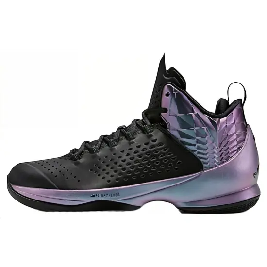 Jordan Melo M11 Basketball Shoes Men Mid-top Black/purple