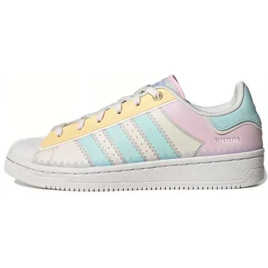 Adidas Originals Superstar Series Skateboard Shoes Women's Low-top Multicolor