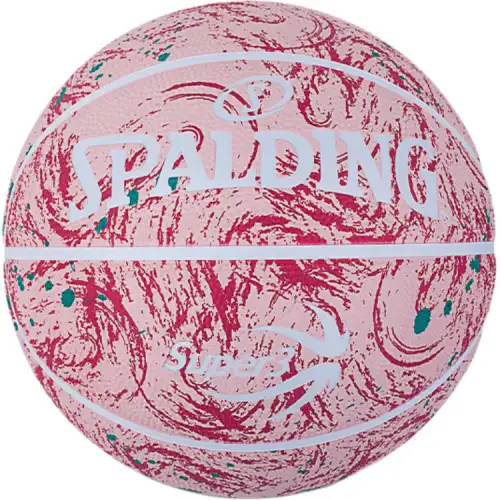 SPALDING Spalding SUPER3 Super Three League Series PU Basketball Anti-slip, Wear-Resistant and Moisture-Absorbent Pink No. 5 Training Same Style for Men and Women