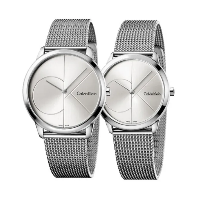 CALVIN KLEIN Wrist Watches Quartz Movement Stainless Steel Strap 40mm&35mm Silver Dial Unisex