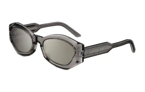 DIOR Irregular Shape Sunglasses Women's Gray