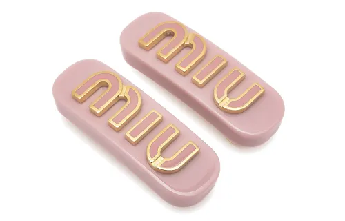 MIU MIU Hair Clips Women's Pink