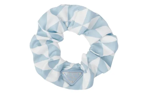 【Previous Season】triangle-logo twill scrunchie