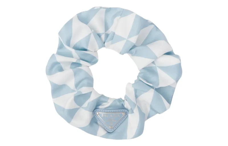 【Previous Season】triangle-logo twill scrunchie