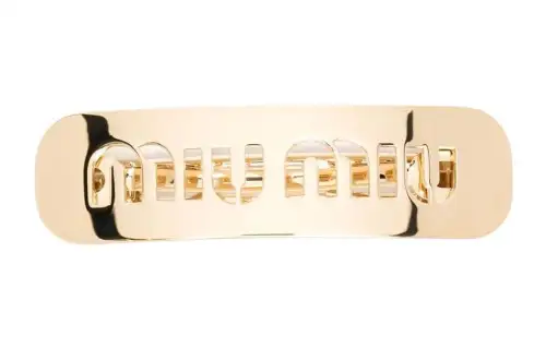 MIU MIU Hair Clips Unisex Gold