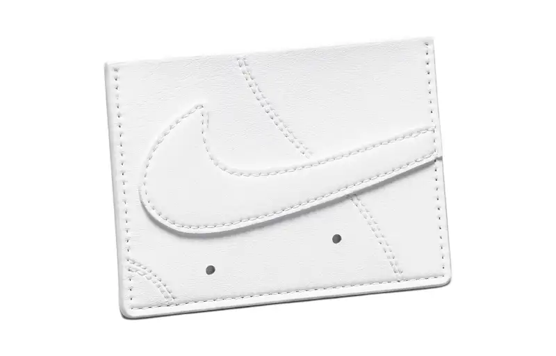 Nike PU Polyurethane Card Holder Card Holder Regular Unisex White