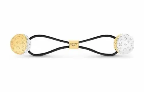 LOUIS VUITTON Pre Owned 2021 Nanogram Planet Lv Scrunchie
