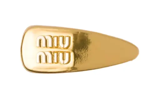 MIU MIU Hair Clips Women's Gold
