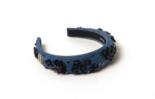 MIU MIU Headbands Women's Blue/Black