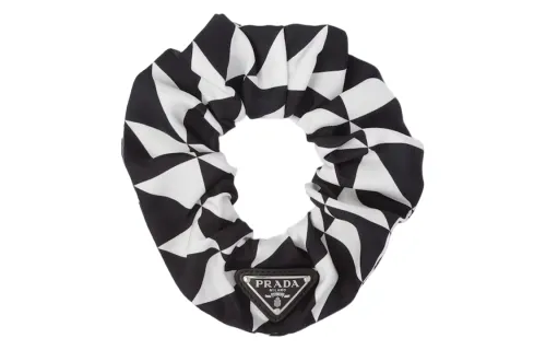 【Previous Season】triangle-logo twill scrunchie