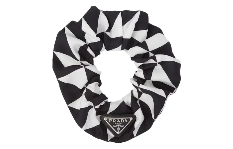 【Previous Season】triangle-logo twill scrunchie
