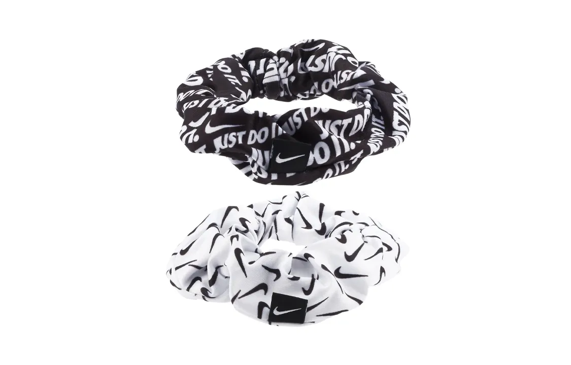 Nike Polyester, Rubber, Elastane Hair Tie Women's Black White