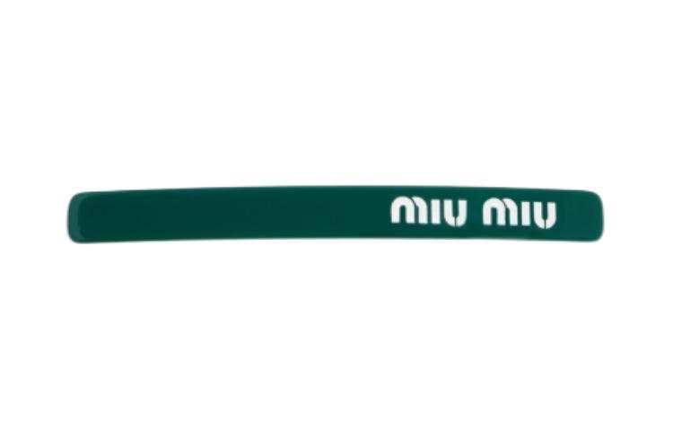 Женская заколка для волос MIU MIU (зеленая)