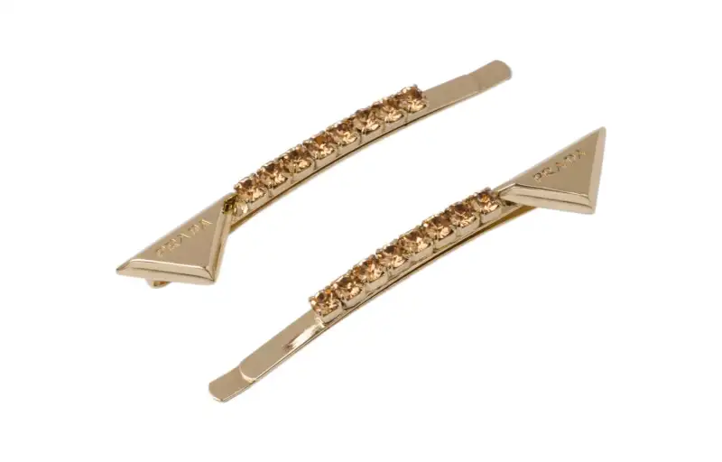 【Previous Season】crystal-embellished hair clips (set of two)