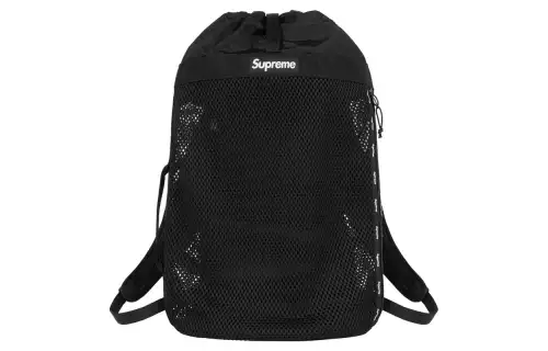 Supreme Mesh Cotton Backpack Unisex Black