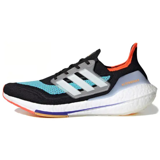 Adidas Ultra Boost 21 Black Pulse Aqua