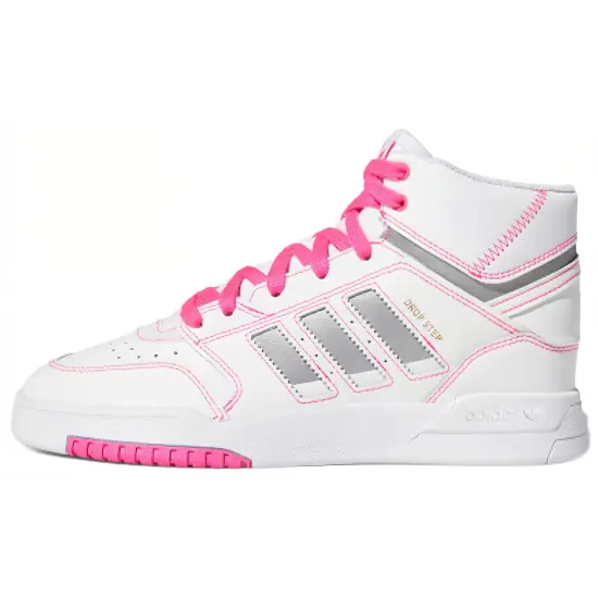 Adidas Originals Drop Step Skateboard Shoes Women's High-top White/pink/gray