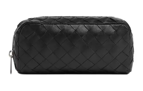 Bottega Veneta Intrecciato Calfskin Clutch Medium Men's Black