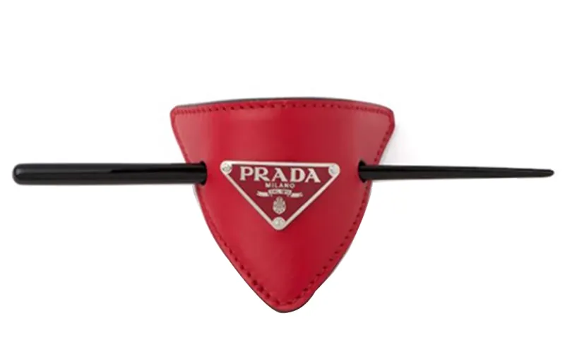 PRADA Hair Clips Women's Red