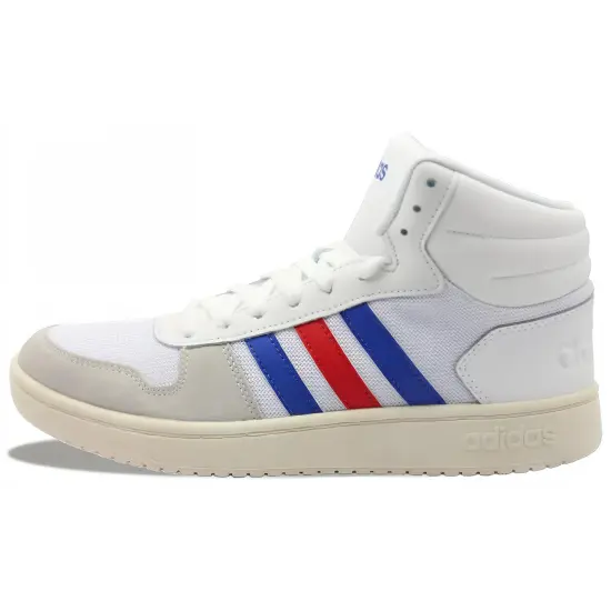 Adidas Neo Hoops 2.0 Mid White Royal Scarlet