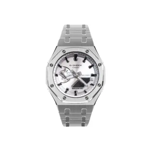 CASIO Unisex Liquid Crystal/Analog Dual Display Series 48.5mm Silver Watch