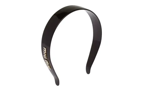 MIU MIU Metal Headbands Women's Black