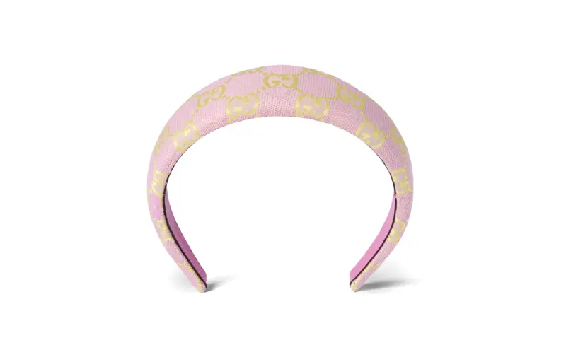 GUCCI Canvas Headbands Women's Pink
