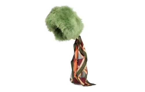 GUCCI Wool Hair Band Women's Green
