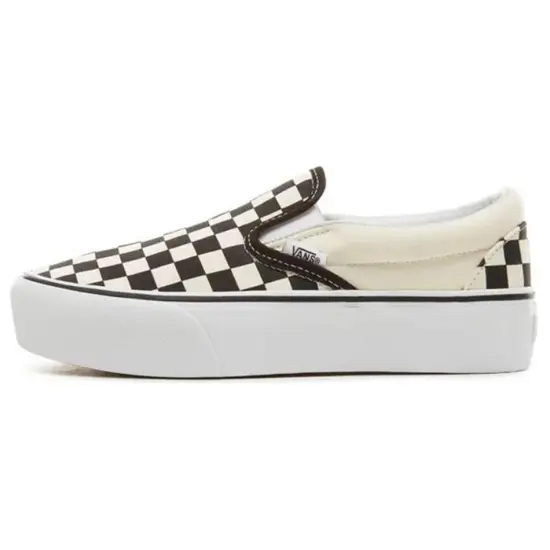 Slip On Classic Vans Platform 'Checker   Black White'