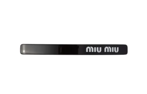 MIU MIU Plexiglass Hair Clips Women's Black