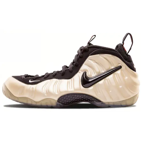 Nike Foamposite Pro Vintage Basketball Shoes Men Mid-top Pearl White/white/black Red