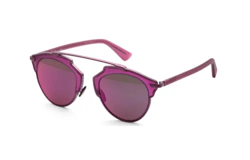 DIOR Irregular Shape Sunglasses Women's Purple
