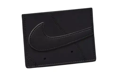 Nike Polyurethane Nylon Card Holder Regular Unisex Black