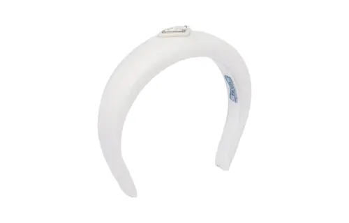 PRADA Nylon Headbands Women's White