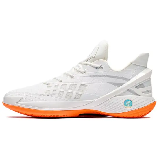 ANTA Frivolous Series Basketball Shoes Men Low-Top Papyrus White/Sand Gray