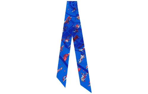 HERMES Scarves Women's Blue