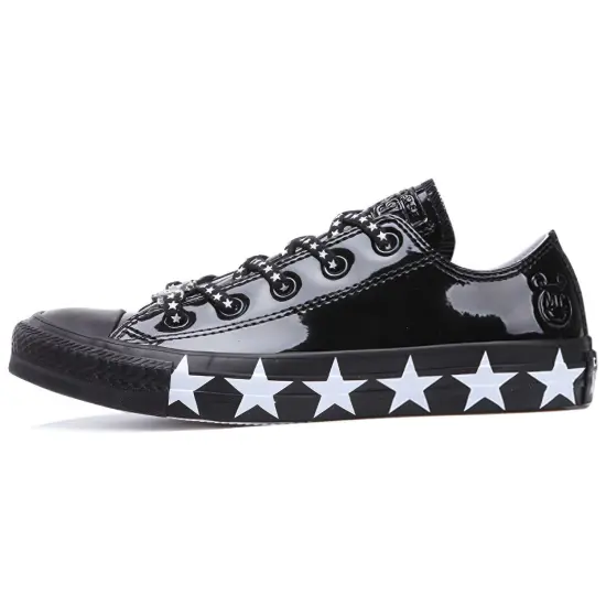 Converse Chuck Taylor All Star Ox Miley Cyrus Black White Stars Women's