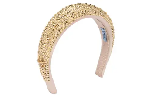 【Previous Season】crystal-embellished satin headband