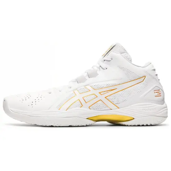 Asics Gel-Hoop V13 Basketball Shoes Unisex Mid-top White/Gold