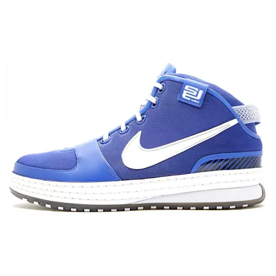 Nike Lebron 6 Vintage Basketball Shoes Men High-top Royal Blue/White/Black