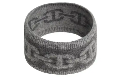 HERMES Chaine D'Ancre Cashmere Hair Bands Women's Gray