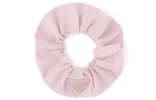 Re-Nylon triangle-logo scrunchie