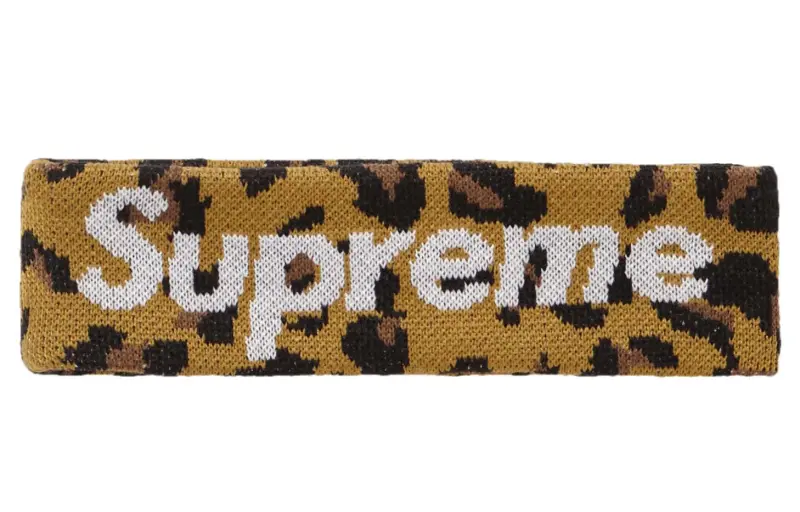 Supreme Wool Hair Bands Unisex Leopard Print