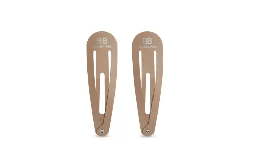 Balenciaga Hair Clips Women's Brown